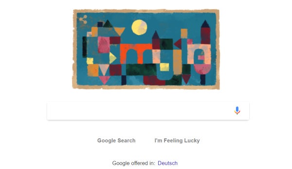 ادای احترام گوگل به نقاش سوییسی پل کلی