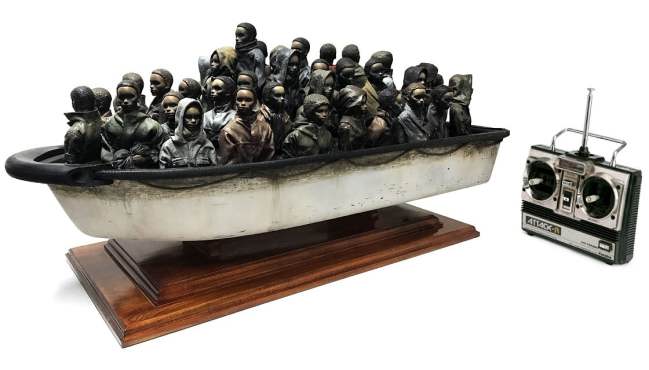 قایق پناهجویان بنکسی